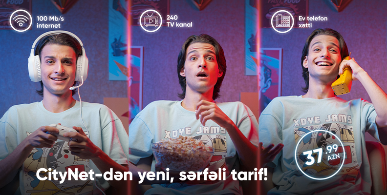 CityNet-in yenilənmiş məhsulları ilə daha sürətli internet