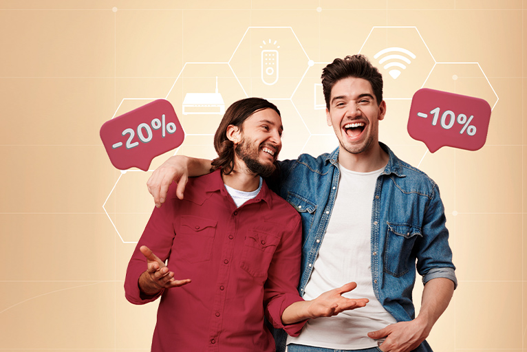 Refer friend, both of you will get discount for the next 12 month!